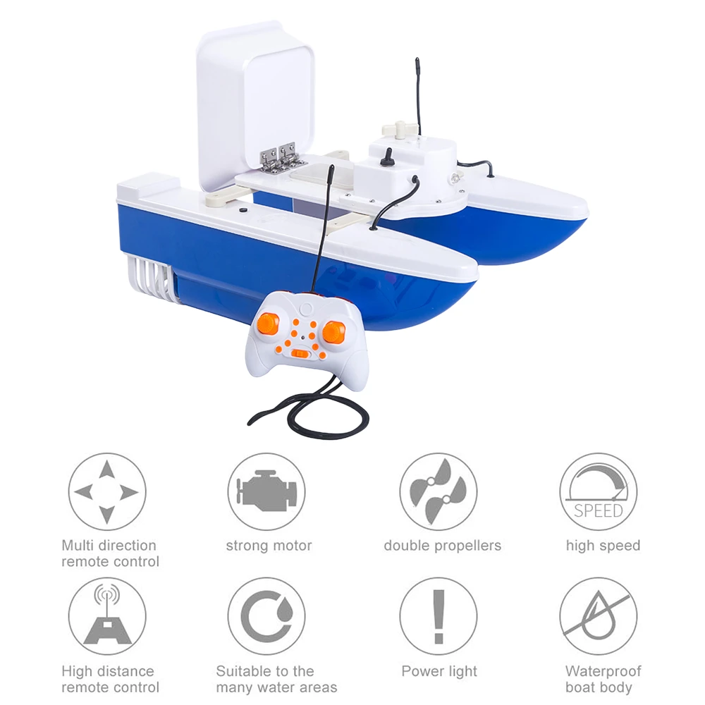 

Fishing Bait Boat Smart Fish Finder Device 500m Wireless Range Wireless Remote Control Folding