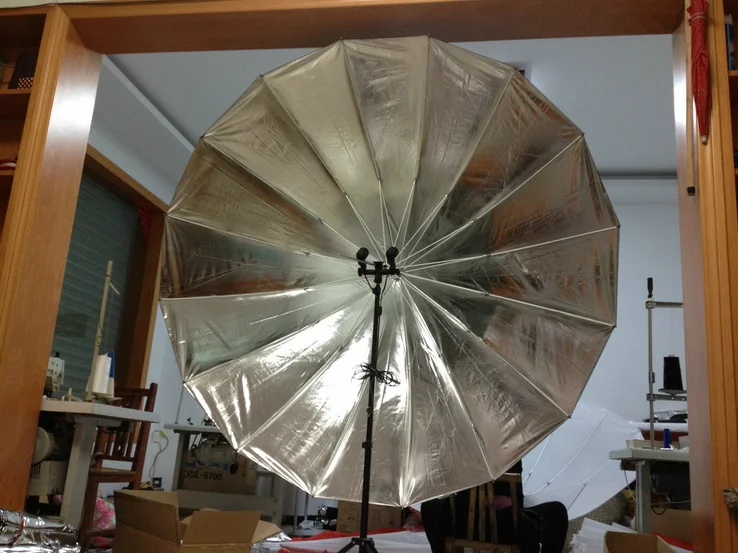 60 дюймов 150 см 180 см серебристый, черный рефлексивный зонтик студия светильник ing светильник зонтик NO00DY