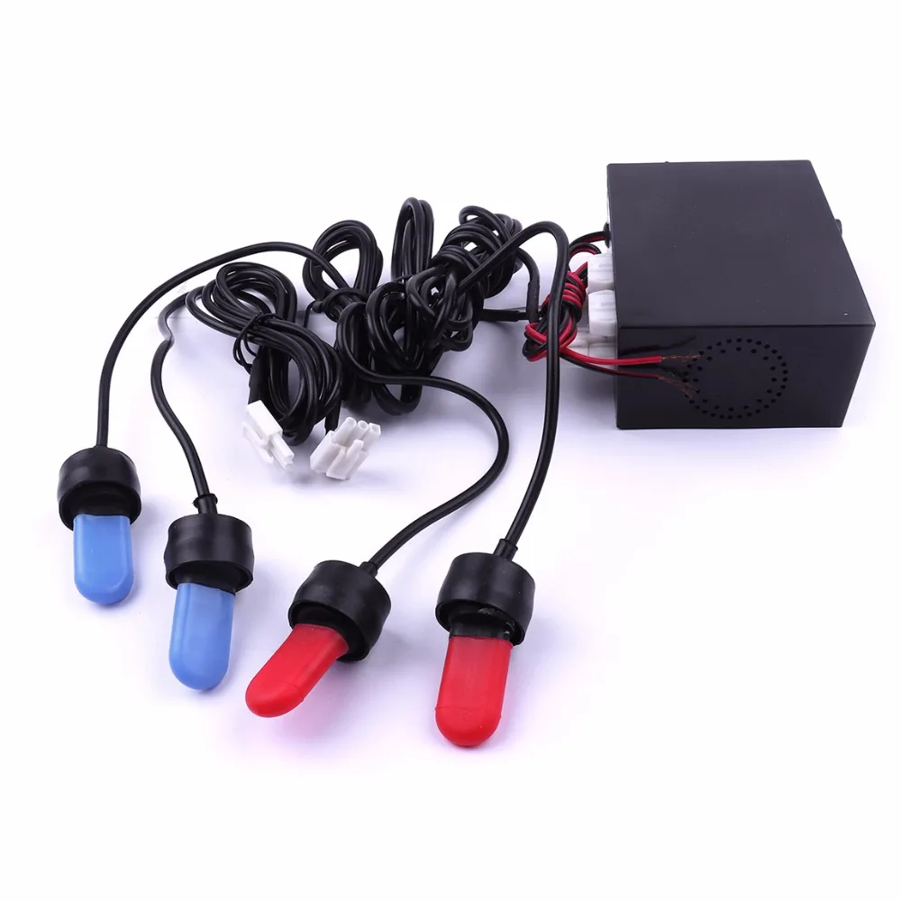 4 LED Car Truck Bulbs Flashing Lamp Strobe Kit Lightbar Light Headlights 12V 5Win Lamp Hoods