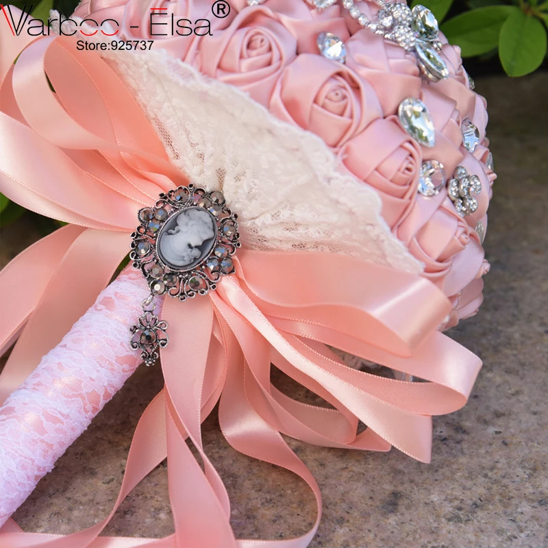 Свадебный цветок с тяжелым алмазным жемчугом из бисера шелковые свадебные букеты невесты цветок девушка ручной свадебный букет много цветов на выбор