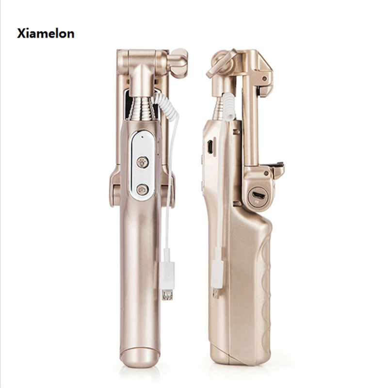 Xiamelon Bluetooth Моноподы монопод с LED Заполните свет и зеркало для Android IPhone мобильный