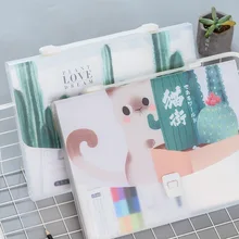 1 шт. кольцо палец небольшой свежий милый мода 13 в пакет органа A4 папка большой емкости бумажный мешок тестовая папка для хранения PP