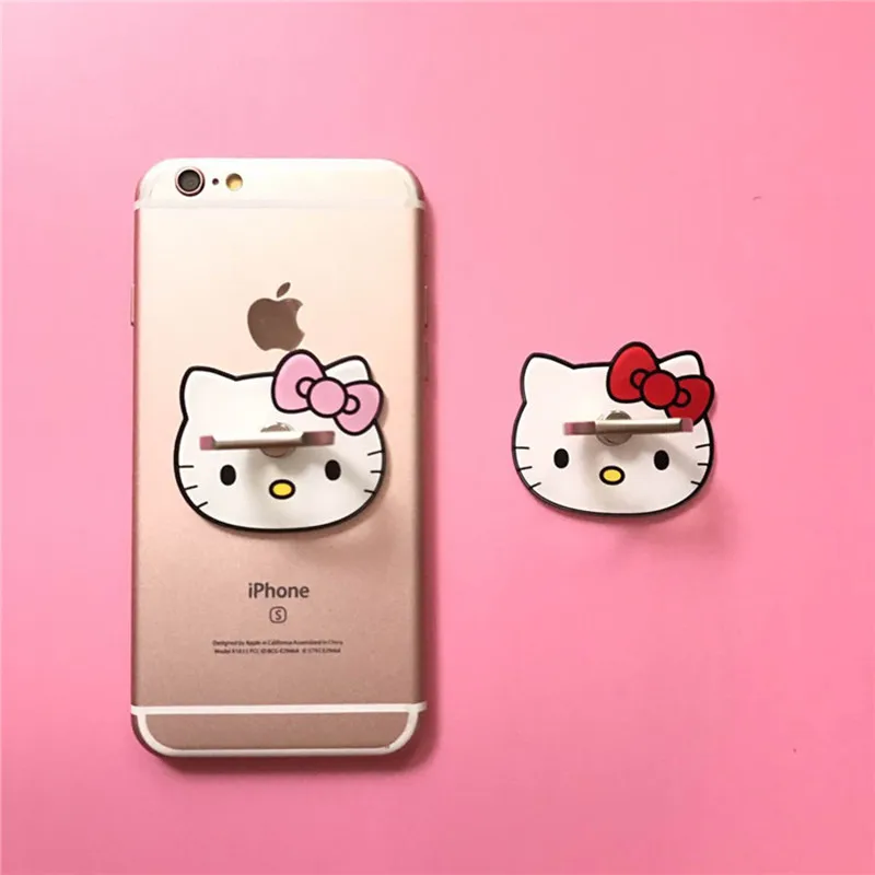 Прекрасный hello kitty Kickstand наклейка подставка для мобильного телефона кольцо держатель аксессуары для iphone samsung huawei дети вечеринка