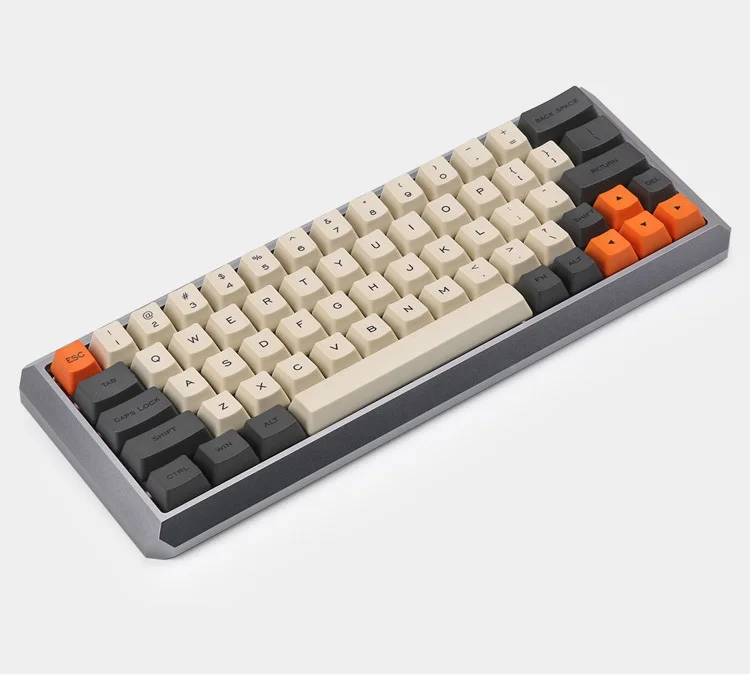 Carbon 64 раскладка краситель-sub Keycaps OEM профиль включает 1,75 Shift Fit GK64 Механическая игровая 60% Клавиатура Teclado Mecanico Gamer