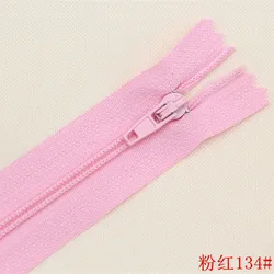 Assorted Set of 10 Durable Nylon Zippers - 60cm (Pink   number134)