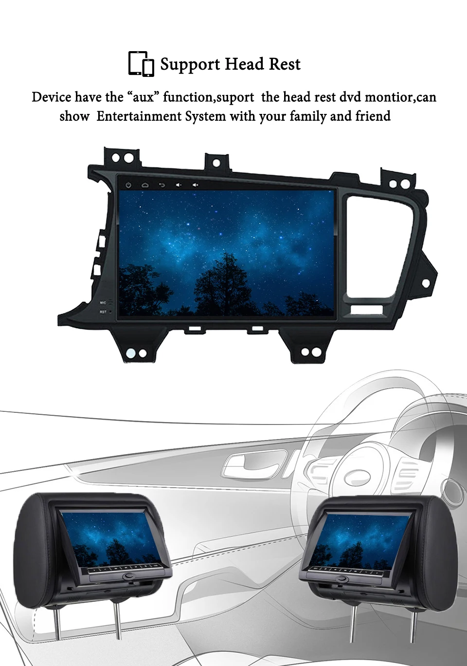 Cheap 2 Din car radio audio headunit Android 9.1 For Kia K5 Optima 2011 2013 2015 GPS Wifi BT MAP 4G Lte DAB RDS USB 12