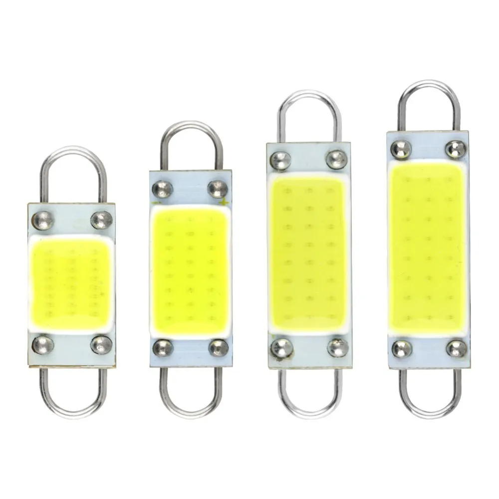 

Super Bright 4pcs 31mm 36mm 39mm 41mm C5W C10W LED COB 24 Chips SMD Bulbs Car Festoon Light Auto Interior Dome Light Lamps 12V