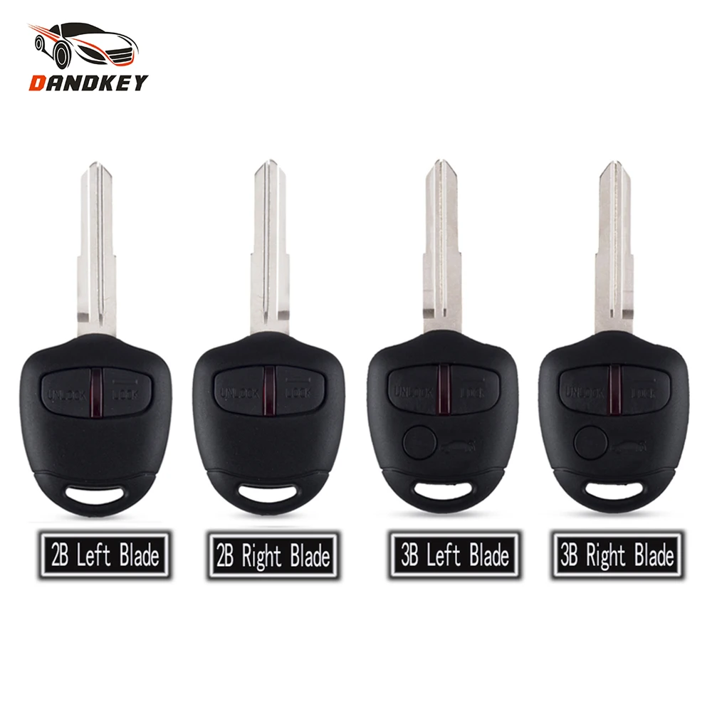 

Dandkey 2/3 Buttons Remote Car Key Shell Case For Mitsubishi Lancer EX Evolution Grandis Outlander Key Shell MIT8/MIT11 Blade