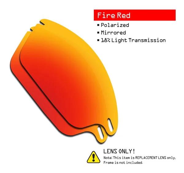 SmartVLT поляризованные Сменные линзы для Окли быстрые солнечные очки к куртке-несколько вариантов - Цвет линз: Fire Red-ShieldCoat