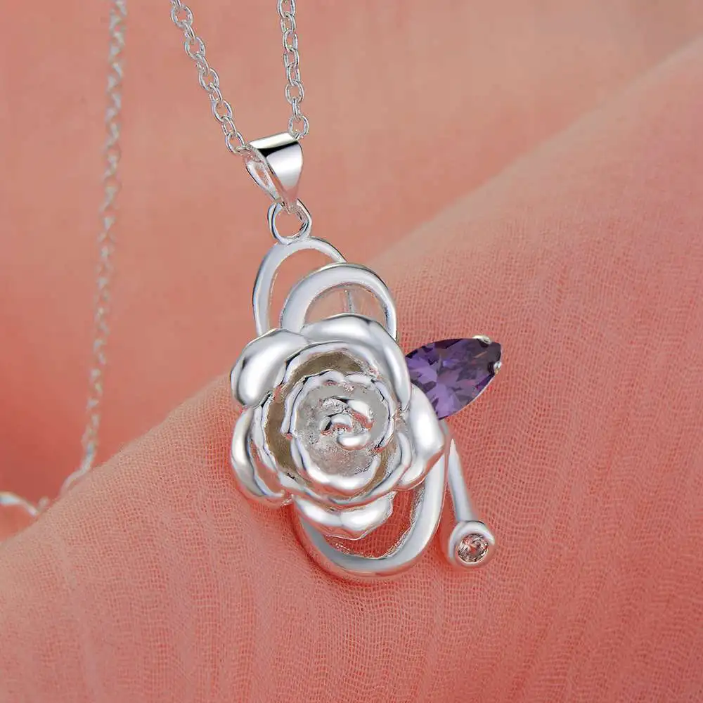 

silver plated Necklace New Sale silver necklaces & pendants /SSBNNIYV ZHVHDHOB
