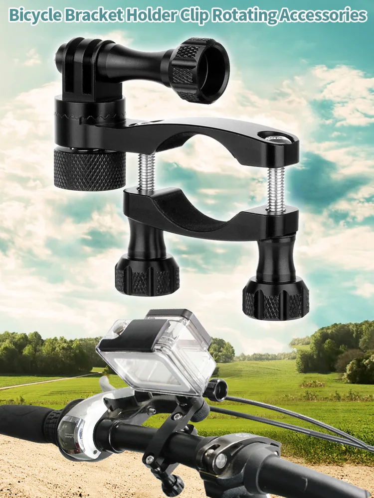 Bicycle Mount Camera Handlebar Clip Holder Bracket for Go pro Hero 7 6 5 4 SJCAM Yi 4K Eken for Go pro Action Camera Accessories