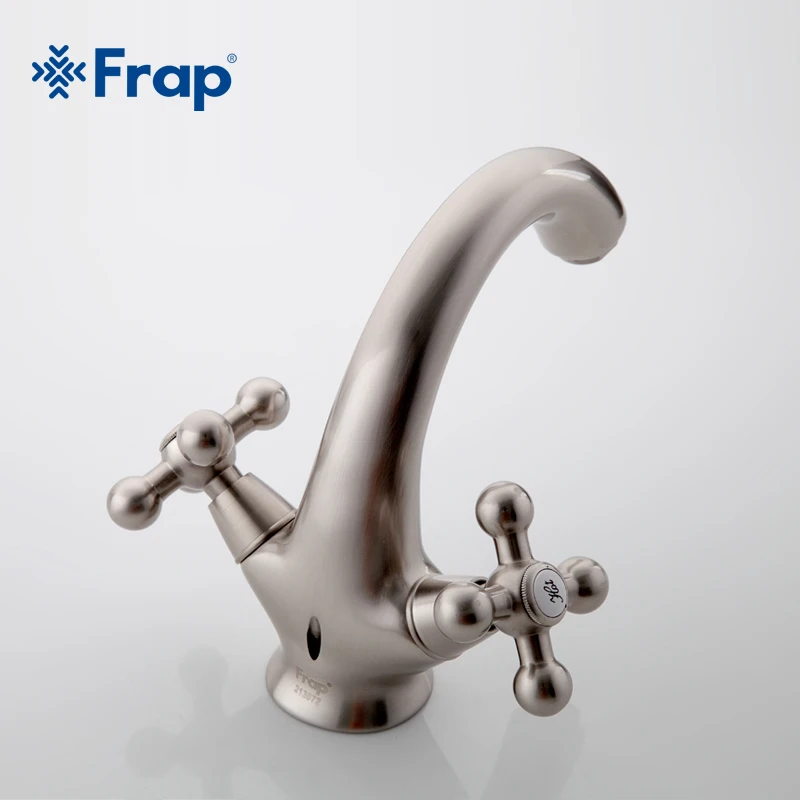 Frap Brass Body Nickel Brushed Bathroom basin