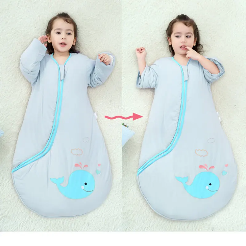 FEWIYONI/спальный мешок для новорожденных от 0 до 6 лет, зимняя теплая детская пижама Хлопковое одеяло, постельные принадлежности, Детская цельнокроеная одежда