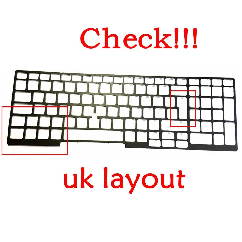 Gzeele Nuova Tastiera Cornice Uk Tastiera Bezel Per Dell Latitude 5570 E5570 Tastiera Del Computer Portatile Surround Reticolo 3V9Hf 03V9Hf