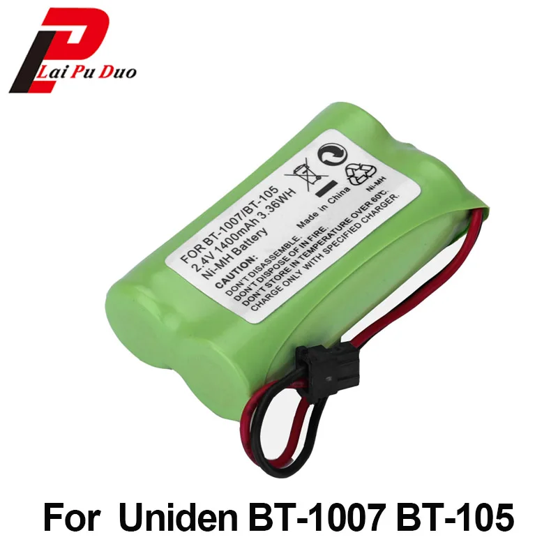 2.4V 1400mAh NiMH Cordless Phone Rechargeable Battery BT 1007 BT 105