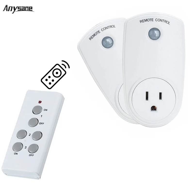 220V US Standard Indoor Remote Socket Plug Wireless Remote Controller