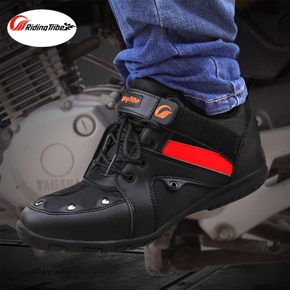 

Motorcycle Boots Motorbike Shoes Unisex Motocross Boots Biker Boots Short Knight Motorcycle Road Racing Riding Crash Strong