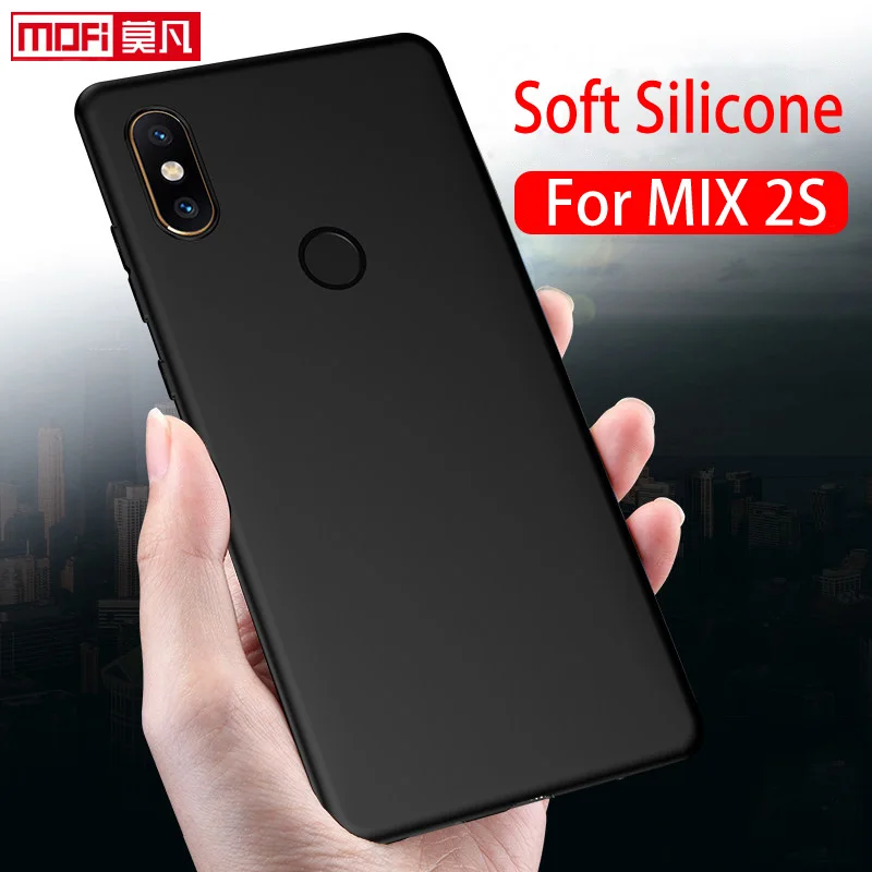

Xiaomi Mi Mix 2s Case Cover Xiaomi Mix 2s Case Silicone Back Soft Slim Matte Protect Black Xiaomi Mix 2s Mix2s Mi Mix 2s Case