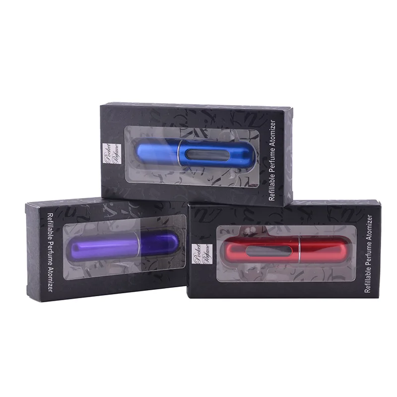 

5ml Portable Mini Refillable Perfume Bottle With Spray Scent Pump Empty Cosmetic Containers Spray Atomizer Bottle