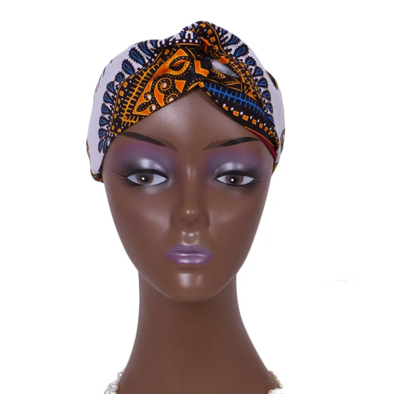 Модная африканская повязка на голову для женщин, Анкара, повязка на голову, аксессуары для волос BRW WYB362