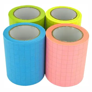

4A Roll Sticky Notes,Full Adhesive,2x315 Inches,Neon Assorted,Grid,Self-Stick Notes,4 Refill Rolls,4A PSS 9-1 Grid Refill