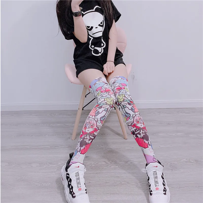 New Socks Fashion Stockings Casual Polyester Thigh High Over Knee High Socks Girls Womens Female Long Knee Sock 2019 5S-SW08