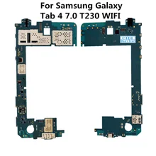 Полный рабочий используется оригинальная плата для Samsung Galaxy Tab 4 7,0 T230 WI-FI разблокированная материнская плата Logic Материнские платы
