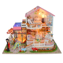 1 шт. кукольный домик DIY модель дома 3D сборная игрушка подарок на день рождения для детей S7JN