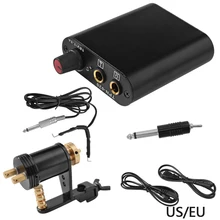 Набор для татуажа для макияжа, электропитание, роторная тату-машинка, пистолет, педаль для ног, постоянный макияж для бровей, губ, подводка для глаз, микроблейдинг, инструменты