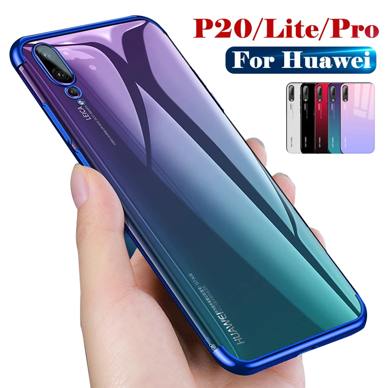 

Gradient Case On huawai P20 Lite Pro Protective Coque For Huawei P 20 20P P20lite Light P20pro Bumper Tempered Glas Shell Cover