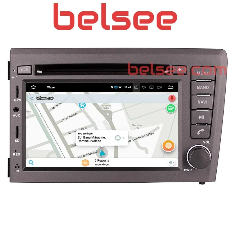 Автомагнитола Belsee для Volvo V70 S60 XC70 2000 2004 Android 8 0 ядер 4 Гб стерео Bluetooth GPS навигация