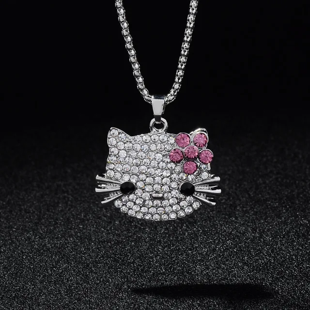New Arrival Fashion Long Pendants Necklaces Fill Full Rhinestone Cute
