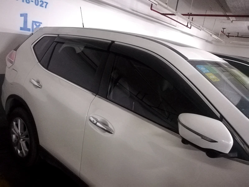 Оконный экран крышка для Nissan X-Trail 2014 2015 2016 2017 2018 оконное вентиляционное отверстие козырек от солнца Козырьки навесы охранники