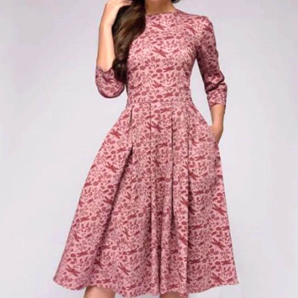 

Long Sleeve Dress Green Tropical Beach Vintage Maxi Dresses Boho Casual O Neck Belt Lace Up Tunic Draped Plus Size Dress