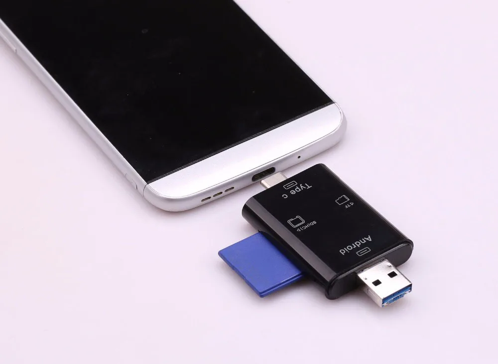 3in1 Micro Тип usb C TF SD Card Reader для MACBOOK Andriod телефон PC OTG Картридер для samsung s5 s6 s7 edge S8 S9 LG G5 G6