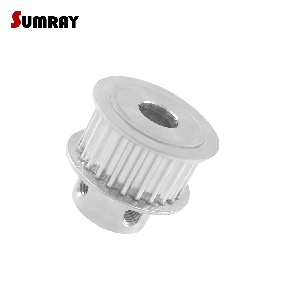 SUMRAY 3M 25T Tooth Belt Pulley 5/6/6.35/7/8/10/12/12.7mm Inner Bore