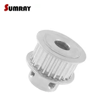 SUMRAY 3 M 25 T Dente Polia 5/6/6.35/7/8/10/12/12.7mm CNC Polia Furo Interno 11mm Largura Da Correia Dentada Polia 2 pcs