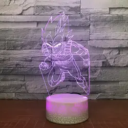 Спальня ночник 3D Визуальный мультфильм Dragonball рисунок светодио дный LED Настольная лампа Luminaria Новинка прикроватной тумбочке Декор USB Touch