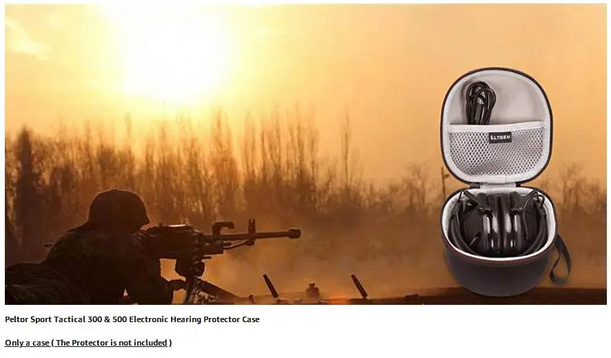 LTGEM EVA Жесткий Чехол для Peltor Sport Tactical 300& 500 электронный слуховой протектор-Дорожная сумка для хранения