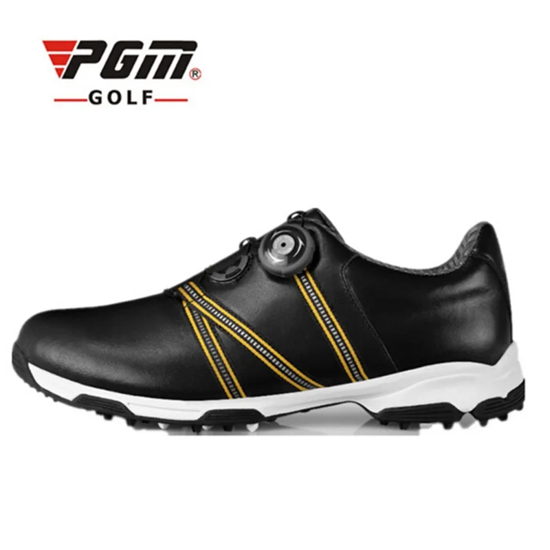 

PGM Men Golf Shoes Outdoor Ultralight Genuine Leather Men Sneakers Non-Slip Training Breathable Sport Shoes AA51041#