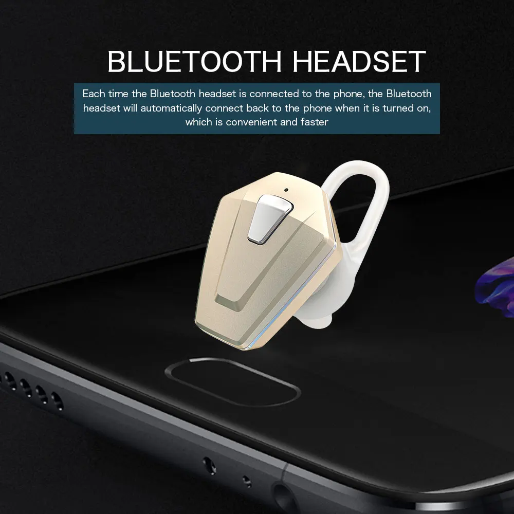 Мини Bluetooth наушники тренажерный зал HD Голос беспроводной гарнитура Мобильный