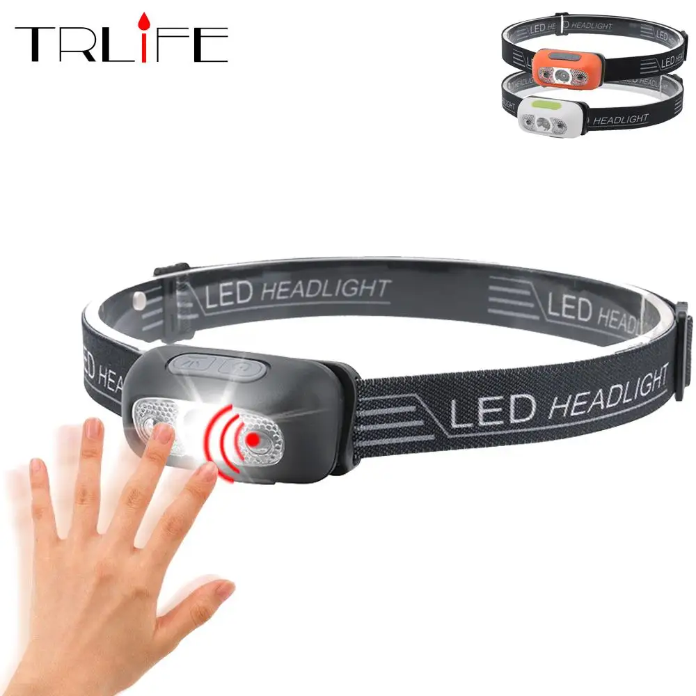 

5000Lm Mini USB Rechargeable LED Headlamp Body Motion Sensor LED Headlight Camping Flashlight Head Light Torch Lamp With USB