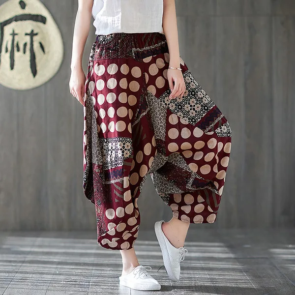 Indian Trousers Comfy Pants Travel with Pockets Pants yoga Pants Harem  Pants Loose Fit Wide