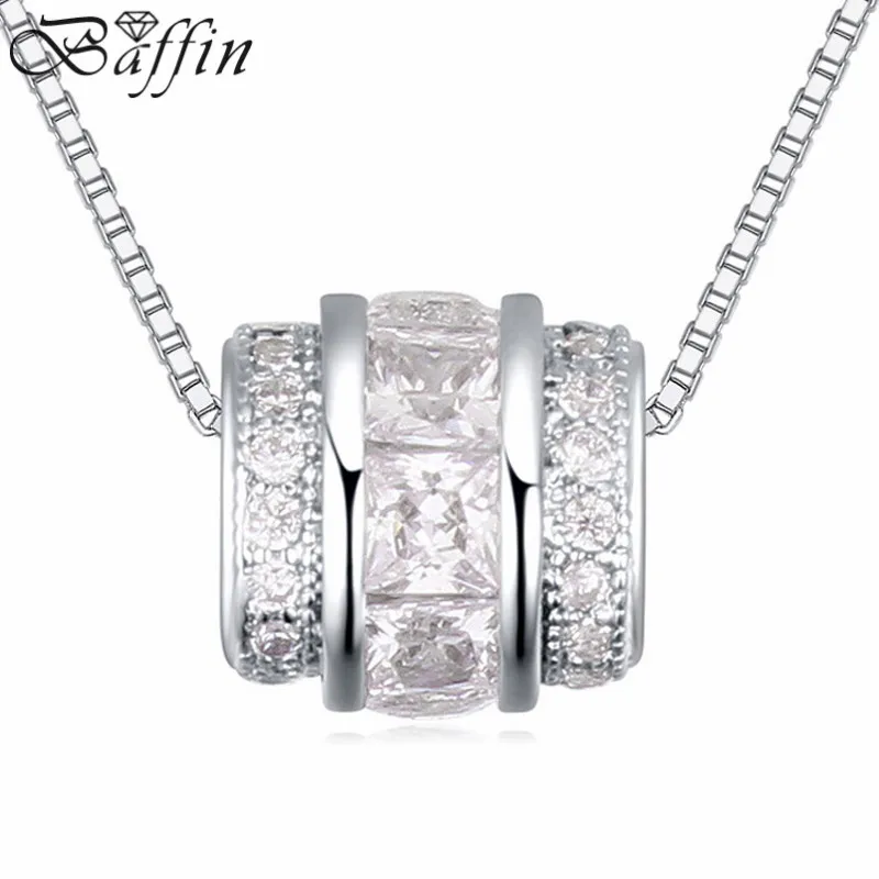 

2016 Fashion Round shape pendant necklace made with AAA grade zirconia for women party gift