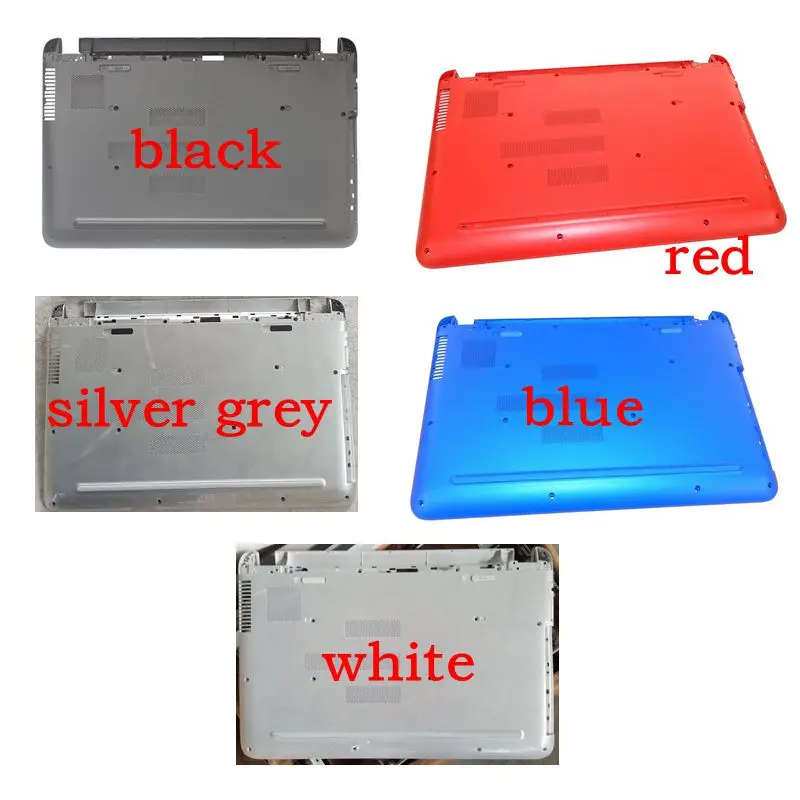 Gzeele-laptop Shell Inferior para hp Pavilhão 15-ab065tx 15-ab Tampa da Base Inferior Azul Vermelho Preto Prata e Cor Cinza Novo