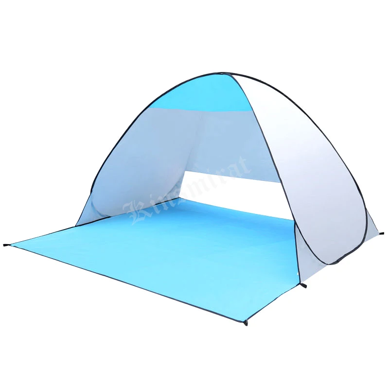 Быстрая автоматическая палатка с защитой от ультрафиолетовых лучей всплывающие пляжные палатки водонепроницаемые для отдыха на открытом воздухе туристические палатки для рыбалки - Цвет: Белый