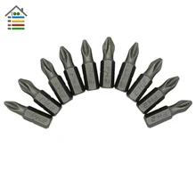 AUTOTOOLHOME 10 шт. 1/"(6,35 мм) шестигранный хвостовик S2 противоскользящие отвертки дальнего действия PH2 25 мм односторонняя