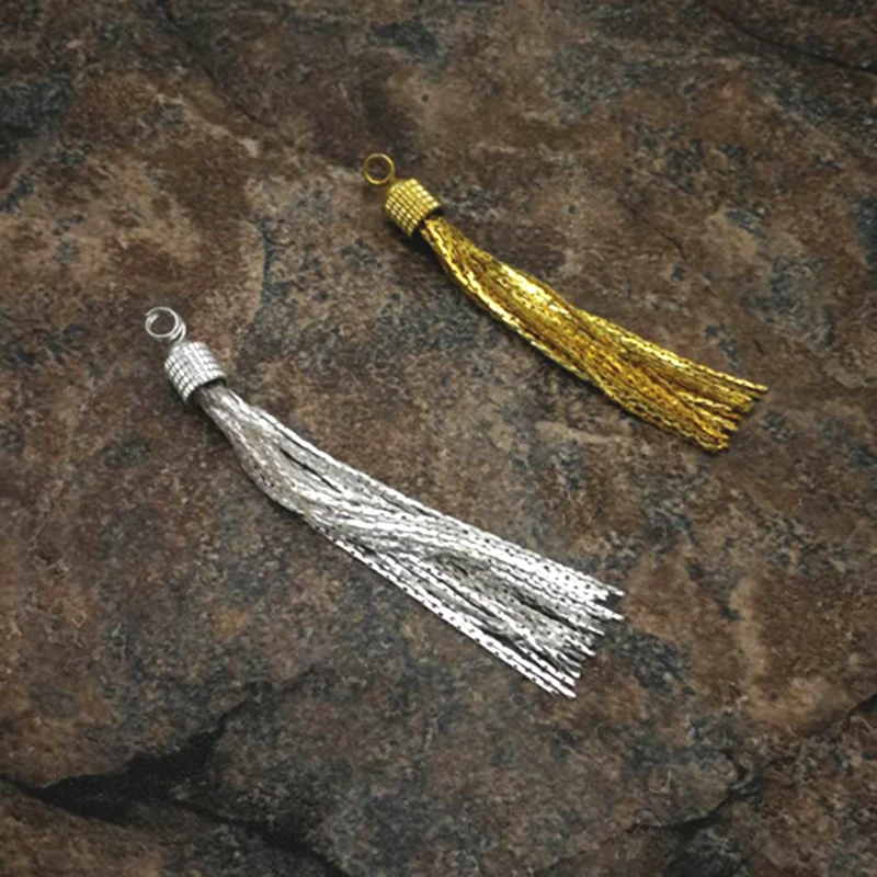 Gold and silver tassel