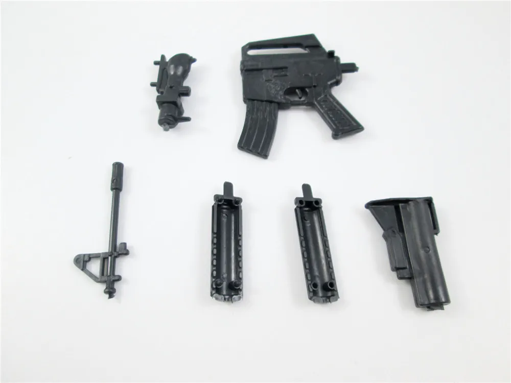 3pcs set Mini DIY Building Blocks Toy Gun Assembly Fun Toy Random style Gift for Children Ak47 P5  (6)
