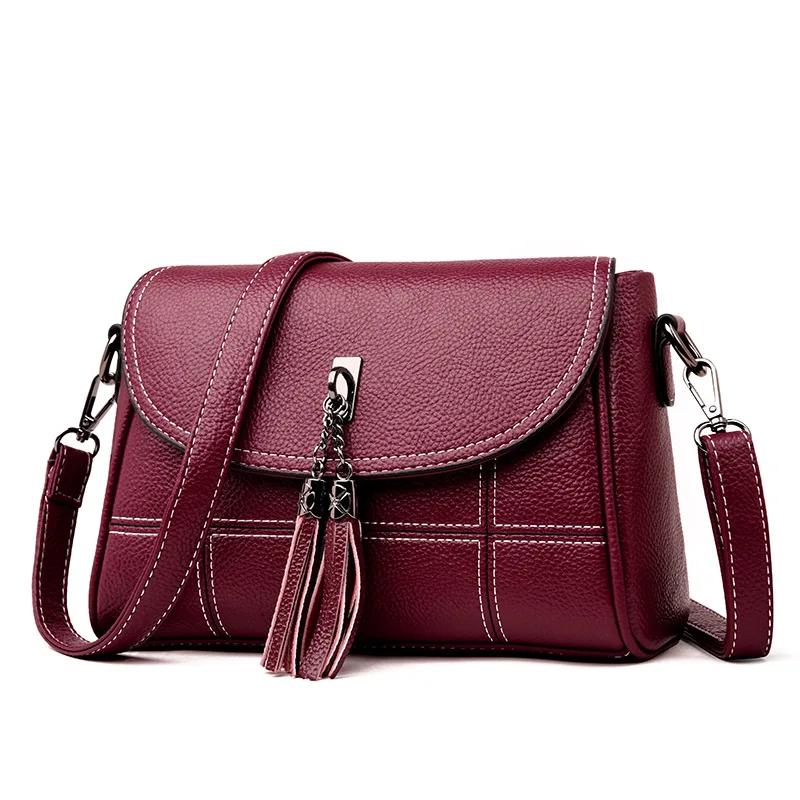 New Fashion 2018 Tassel Women Handbags Designer Shoulder Bag High Quality PU Leather Bags Women Chain Ladies Hand Bag Tote Sac